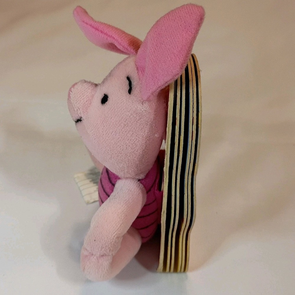 Vintage 1997 Piglet Disney Winnie the Pooh Friendly Tales Plush Doll & Book‎ 90s - Picture 8 of 10
